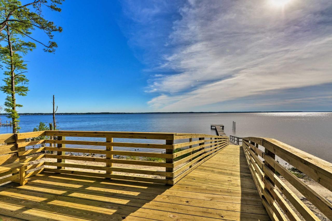Bayfront Blounts Creek Home Private Beach And Dock! Whichard Beach Ngoại thất bức ảnh