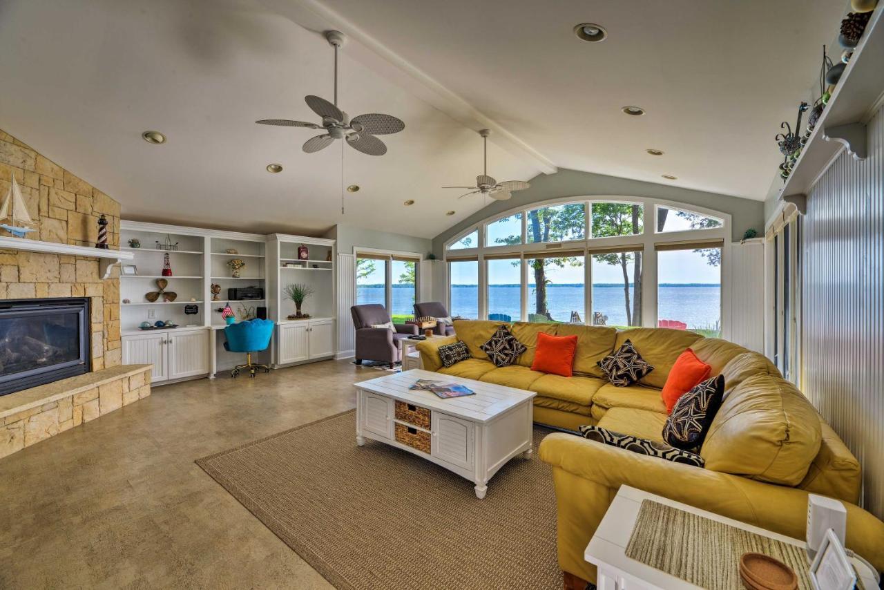 Bayfront Blounts Creek Home Private Beach And Dock! Whichard Beach Ngoại thất bức ảnh